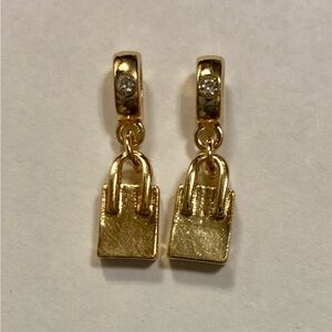 Two Gold Purse Handbag charms